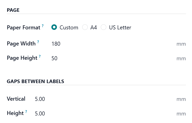 Odoo 19.0 Product Label Builder Start New Layout Template